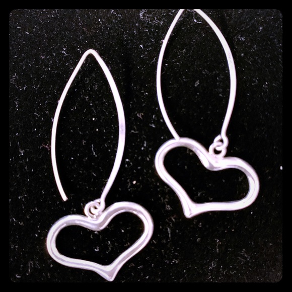 Jewelry - Sterling Silver Heart Earrings
